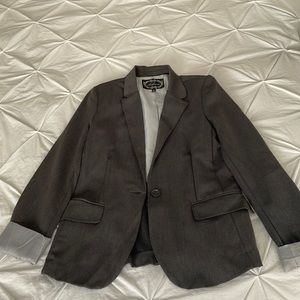 Oversized grey fashion blazer